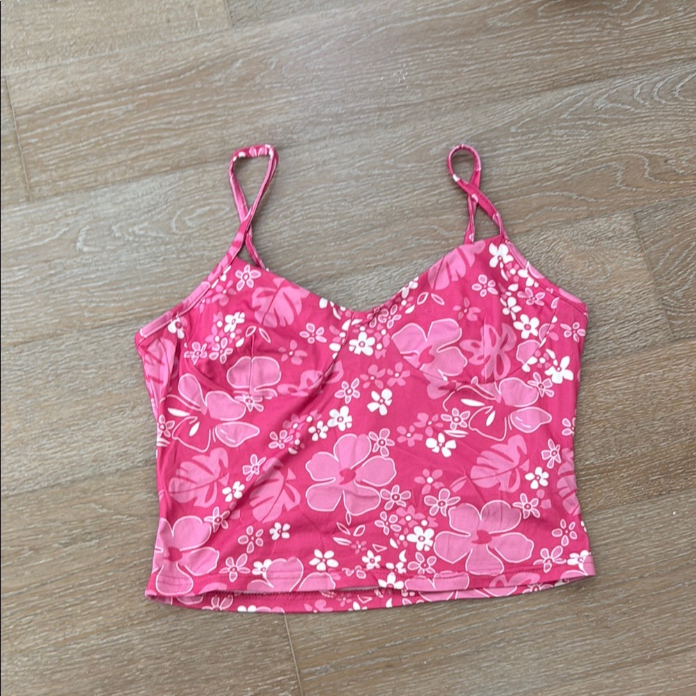 SHEIN Pink Floral Camisole Top